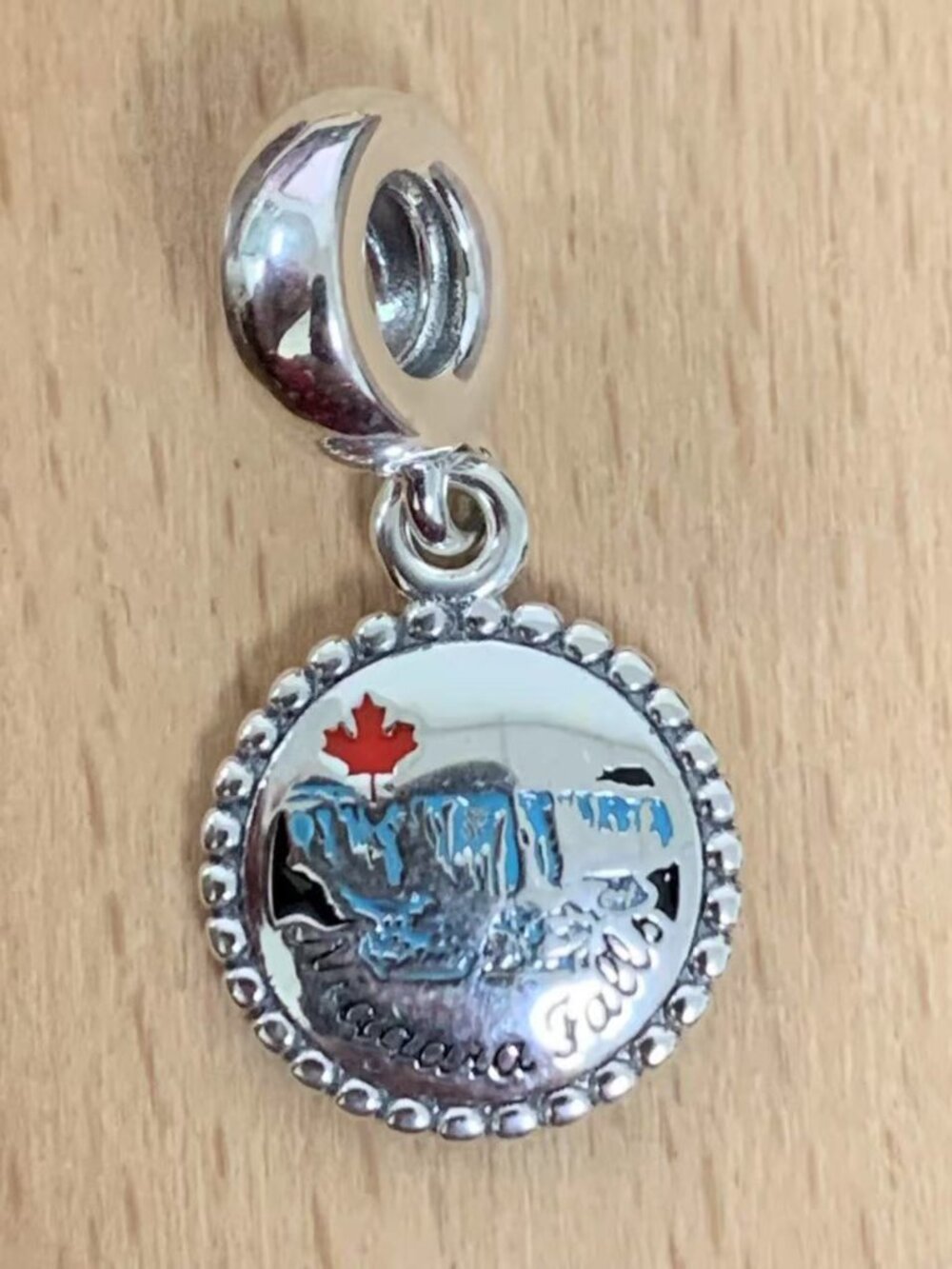 Pandora Canada Niagara Falls Dangle Charm Pendant, S925 Silver Jewelry Bracelets